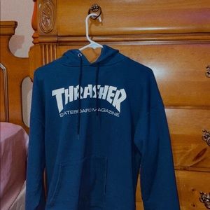 Blue thrasher hoodie
